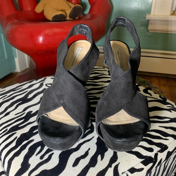 Black Diane von Furstenberg Pump Open toe - Picture 1 of 5